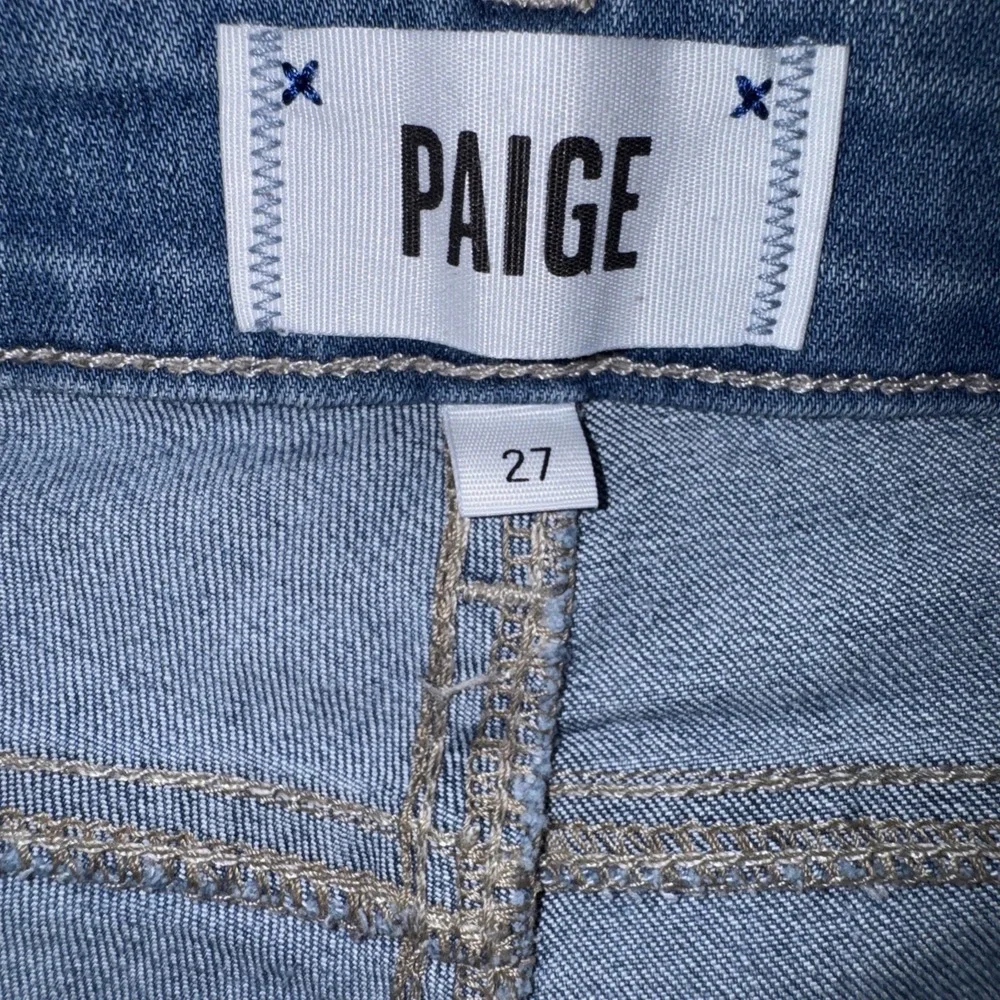 PAIGE Kylie Crop Jeans Womens 27 Blue Stretch Denim Made In USA 🇺🇸 Cropped